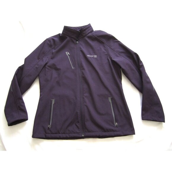 Women's Porth Authority Trust Bank Polyester Full Zip Jacket Sz XL (WS73) - Picture 1 of 11